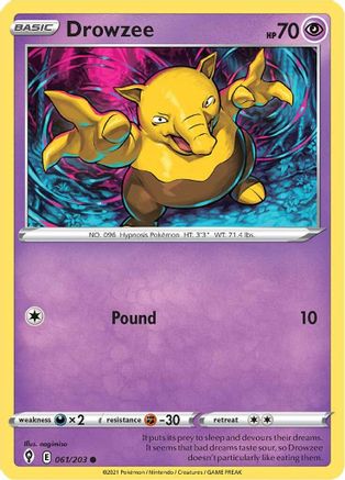 Drowzee (061/203) [Sword & Shield: Evolving Skies] - Trinity Hobby
