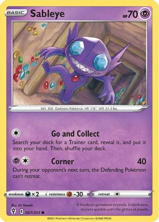 Sableye (067/203) [Sword & Shield: Evolving Skies] - Trinity Hobby