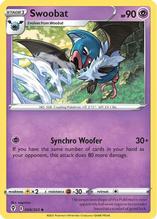 Swoobat (069/203) [Sword & Shield: Evolving Skies] - Trinity Hobby