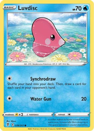 Luvdisc (039/203) [Sword & Shield: Evolving Skies] - Trinity Hobby