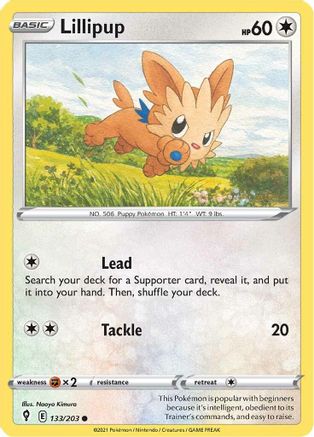 Lillipup (133/203) [Sword & Shield: Evolving Skies] - Trinity Hobby