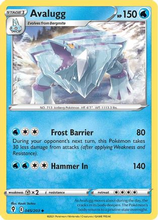 Avalugg (045/203) [Sword & Shield: Evolving Skies] - Trinity Hobby
