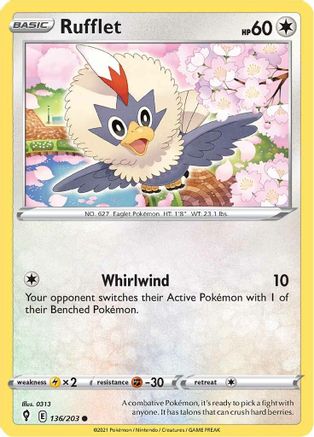 Rufflet (136/203) [Sword & Shield: Evolving Skies] - Trinity Hobby