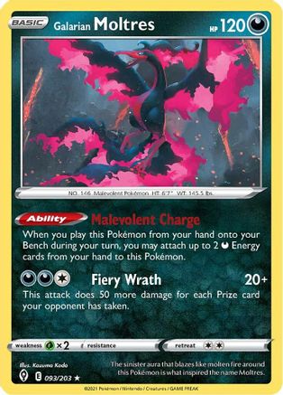 Galarian Moltres (093/203) [Sword & Shield: Evolving Skies] - Trinity Hobby