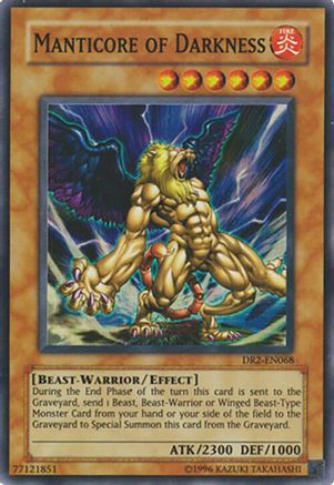 Manticore of Darkness [DR2-EN068] Super Rare - Trinity Hobby