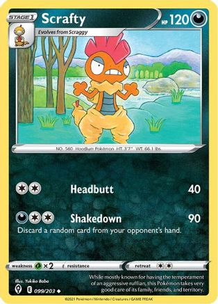 Scrafty (099/203) [Sword & Shield: Evolving Skies] - Trinity Hobby