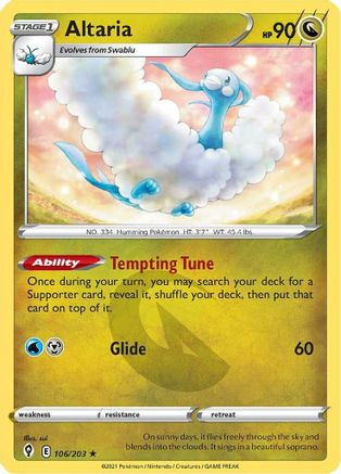 Altaria (106/203) [Sword & Shield: Evolving Skies] - Trinity Hobby