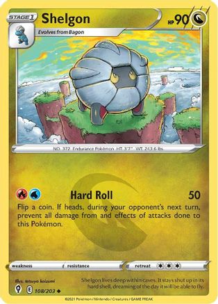 Shelgon (108/203) [Sword & Shield: Evolving Skies] - Trinity Hobby