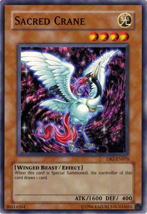 Sacred Crane [DR2-EN070] - Dark Revelation Volume 2 Unlimited - Common / Short Print - Trinity Hobby