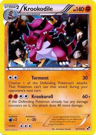 Krookodile (65/114) (Cracked Ice Holo) [Black & White: Base Set] - Trinity Hobby