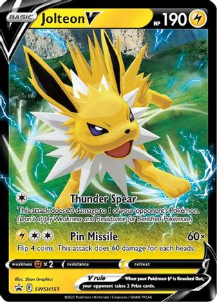 Jolteon V (SWSH151) [Sword & Shield: Black Star Promos] - Trinity Hobby