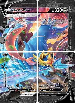 Zacian V-Union (Set of 4) [Sword & Shield: Black Star Promos] - Trinity Hobby
