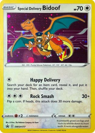 Special Delivery Bidoof (SWSH177) [Sword & Shield: Black Star Promos] - Trinity Hobby