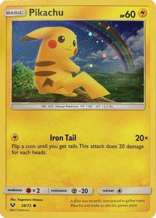 Pikachu (Cosmos Holo) - (028/73) Holofoil [Miscellaneous Cards & Products]
