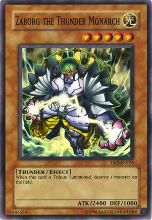 Zaborg the Thunder Monarch [DR2-EN135] Super Rare - Trinity Hobby