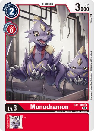 Monodramon [BT1-009] (Alternative Art) [Starter Deck: Gallantmon] - Trinity Hobby