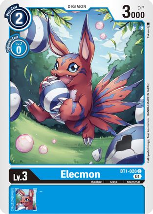 Elecmon [BT1-028] (Alternative Art) [Starter Deck: Ulforce Veedramon] - Trinity Hobby