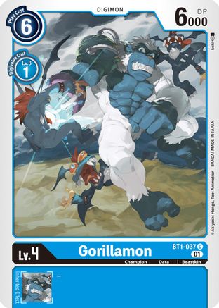 Gorillamon [BT1-037] (Alternative Art) [Starter Deck: Ulforce Veedramon] - Trinity Hobby