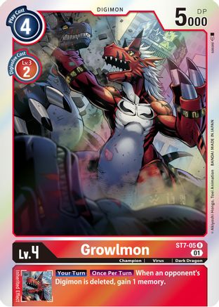 Growlmon [ST7-05] [Starter Deck: Gallantmon] - Trinity Hobby