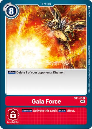 Gaia Force [ST1-16] (Alternative Art) [Starter Deck: Gallantmon] - Trinity Hobby