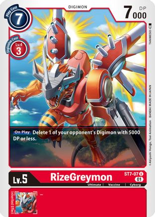 RizeGreymon [ST7-07] [Starter Deck: Gallantmon] - Trinity Hobby