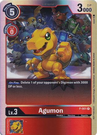 Agumon [P-001] (Rainbow Foil) [Promotional Cards] - Trinity Hobby