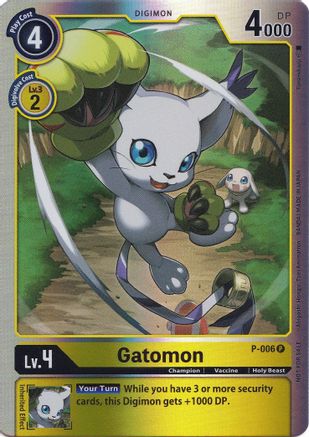Gatomon [P-006] (Rainbow Foil) [Promotional Cards] - Trinity Hobby
