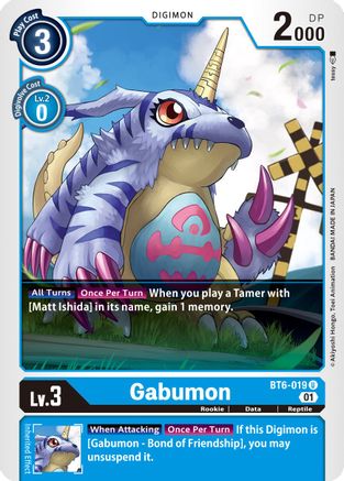 Gabumon [BT6-019] [Double Diamond] - Trinity Hobby