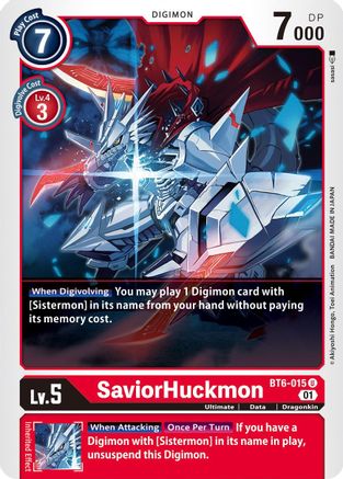 SaviorHuckmon [BT6-015] [Double Diamond] - Trinity Hobby