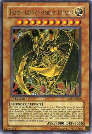 Hamon, Lord of Striking Thunder [SOI-EN002] Ultra Rare - Trinity Hobby