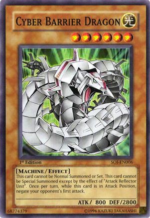 Cyber Barrier Dragon [SOI-EN006] Super Rare - Trinity Hobby