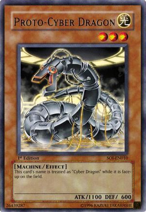 Proto-Cyber Dragon [SOI-EN010] - Shadow of Infinity 1st Edition - Rare - Trinity Hobby