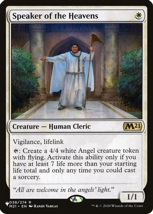 Speaker of the Heavens  (LIST-038/274) - [The List Reprints] - Trinity Hobby