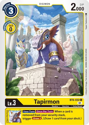 Tapirmon [BT6-032] [Double Diamond] - Trinity Hobby