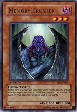 Memory Crusher [SOI-EN029] - Shadow of Infinity 1st Edition - Rare - Trinity Hobby