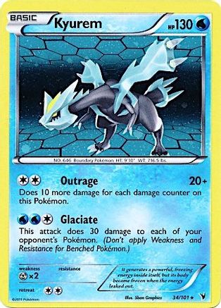 Kyurem (Cosmos Holo) - (034/101) Holofoil [Miscellaneous Cards & Products]