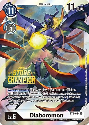Diaboromon [BT5-084] (Champion du magasin) [Battle of Omni Promos] 