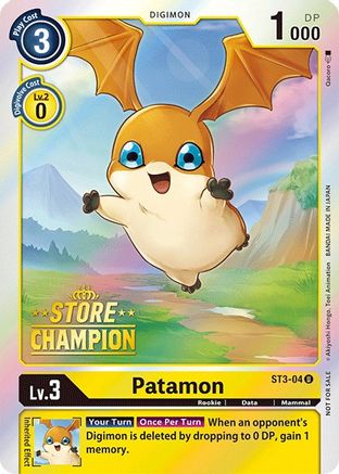 Patamon [ST3-04] (Store Champion) [Starter Deck: Heaven's Yellow Promos] - Trinity Hobby