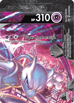 Mewtwo V-Union (SWSH160) [Sword & Shield: Black Star Promos] - Trinity Hobby