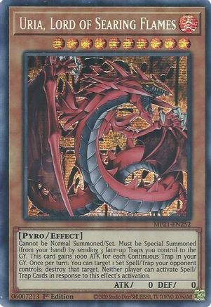 Uria, Lord of Searing Flames [MP21-EN252] Prismatic Secret Rare - Trinity Hobby