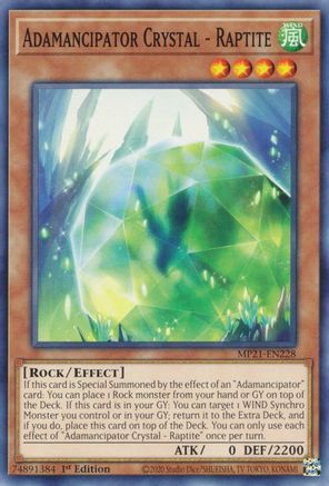 Adamancipator Crystal - Raptite [MP21-EN228] Common - Trinity Hobby