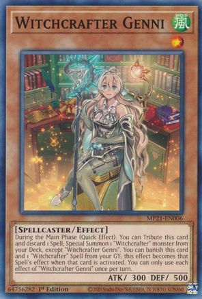 Witchcrafter Genni [MP21-EN006] Common - Trinity Hobby