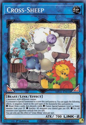 Cross-Sheep [MP21-EN018] Prismatic Secret Rare - Trinity Hobby