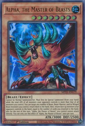 Alpha, the Master of Beasts [MP21-EN179] Ultra Rare - Trinity Hobby