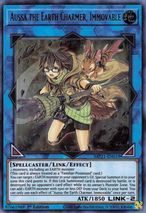 Aussa the Earth Charmer, Immovable [MP21-EN019] Ultra Rare - Trinity Hobby