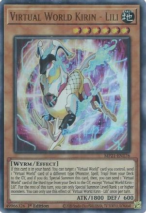 Virtual World Kirin - Lili [MP21-EN176] Ultra Rare - Trinity Hobby