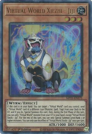 Virtual World Xiezhi - Jiji [MP21-EN175] Ultra Rare - Trinity Hobby