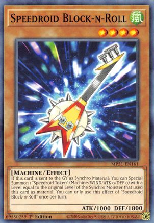 Speedroid Block-n-Roll [MP21-EN161] Common - Trinity Hobby