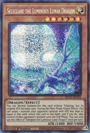 Seleglare the Luminous Lunar Dragon [MP21-EN159] Prismatic Secret Rare - Trinity Hobby