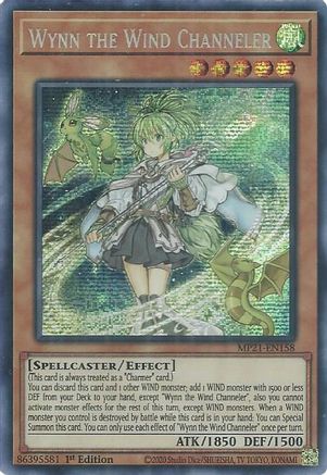 Wynn the Wind Channeler [MP21-EN158] Prismatic Secret Rare - Trinity Hobby